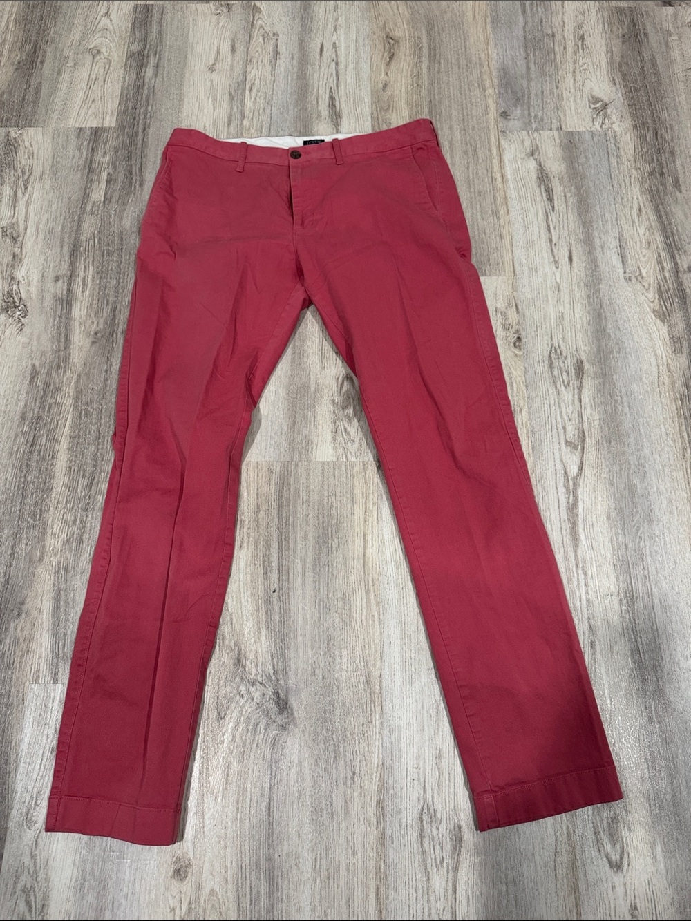 J. Crew Men's Crimson Red Chino Pants